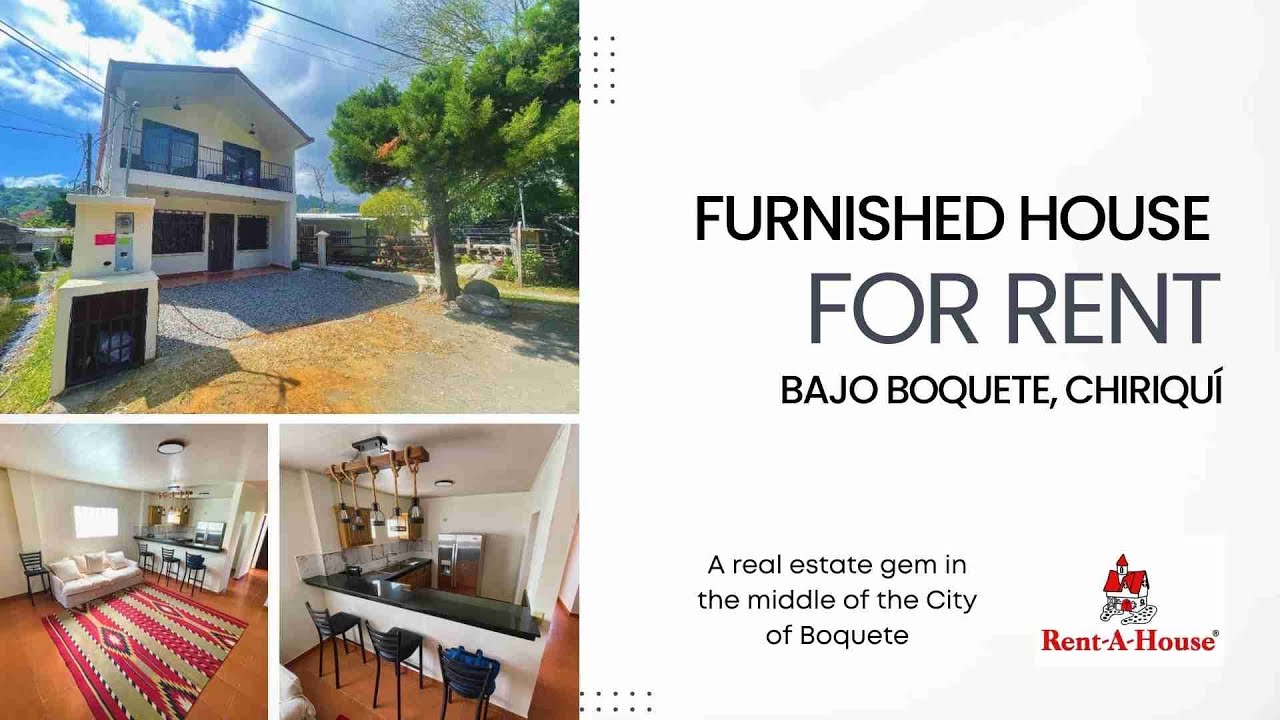 Fully Furnished House on Rent - Bajo Boquete, Chiriqui