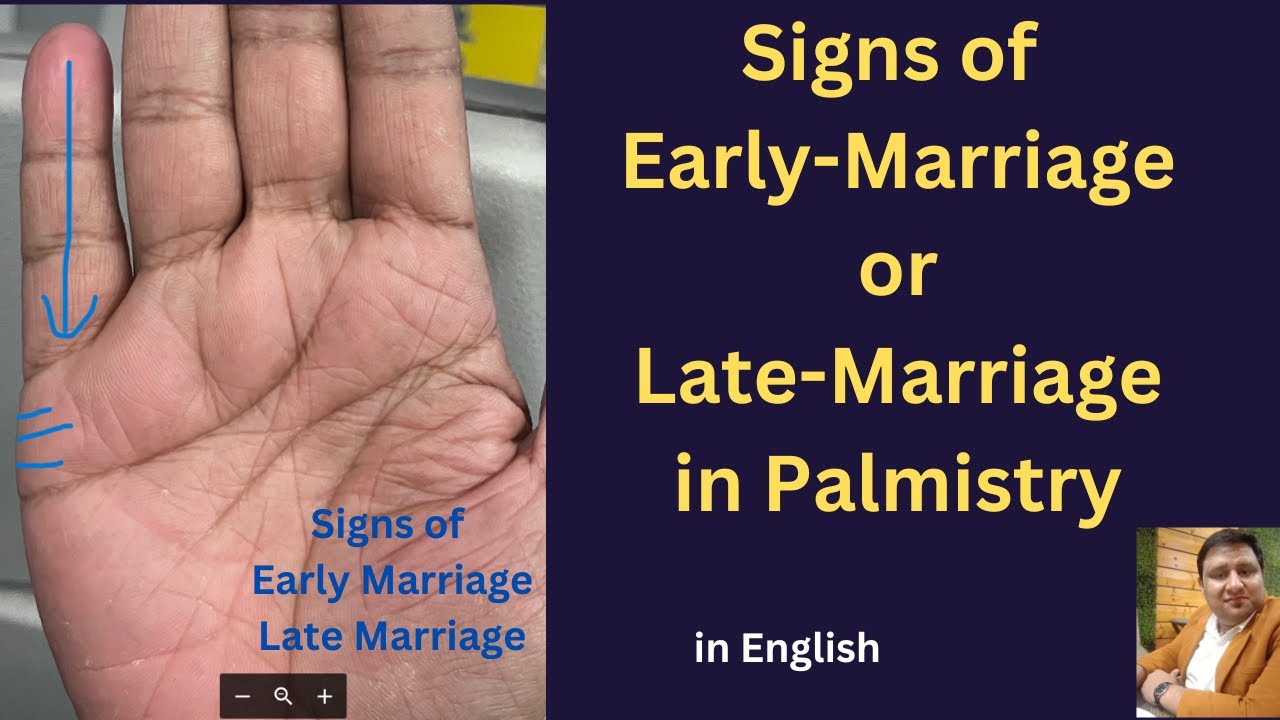 Signs of Early-Marriage and Late-Marriage in Palmistry| Calculation of Marriage Age in Palm.