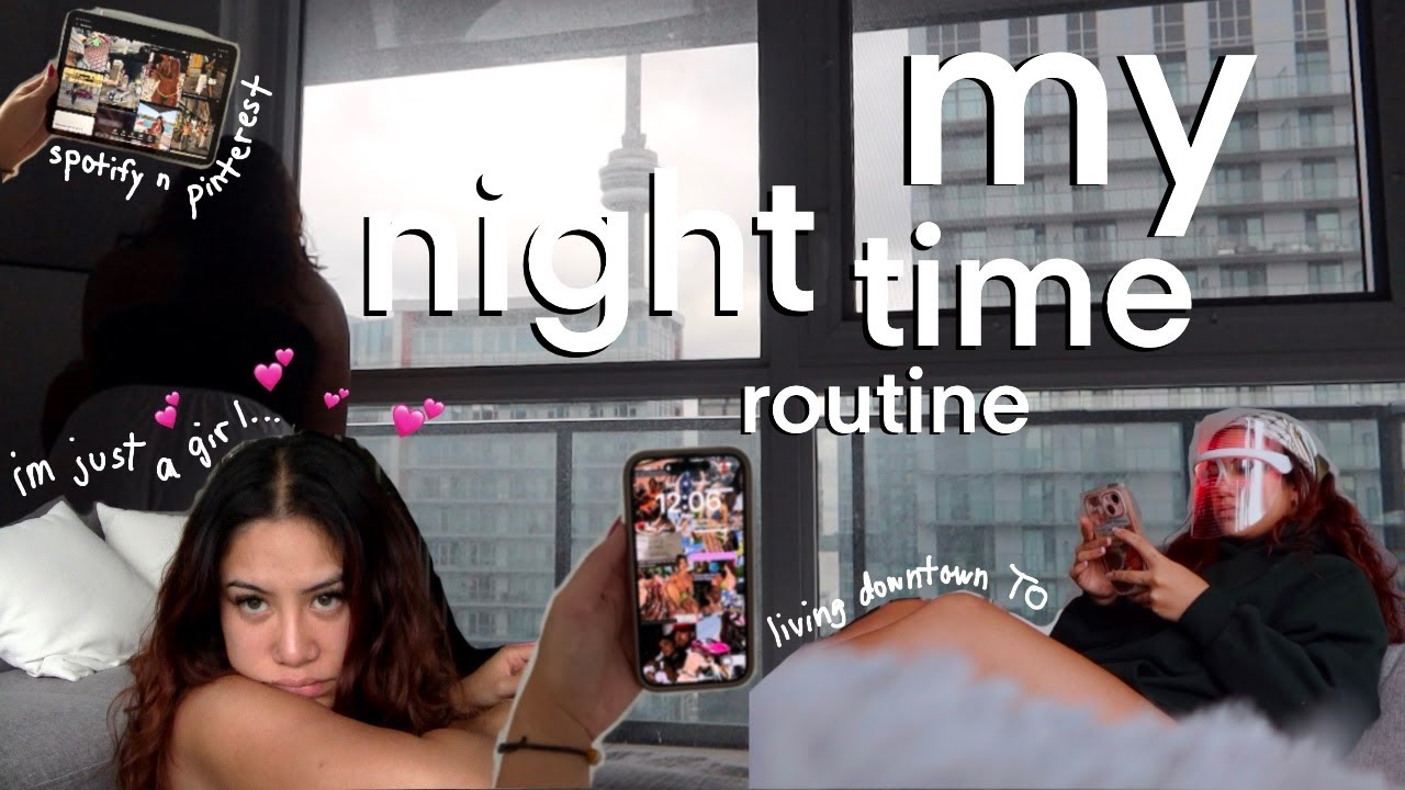 winding down in the core of downtown toronto || skincare routine, dinner and pinterest