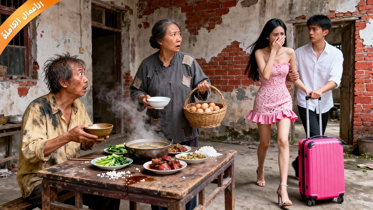 يتظاهر الوالدان المليونيران بالفقر، فتحتقرهما زوجة الابن وتتركهما... الجشع سيعاقب.