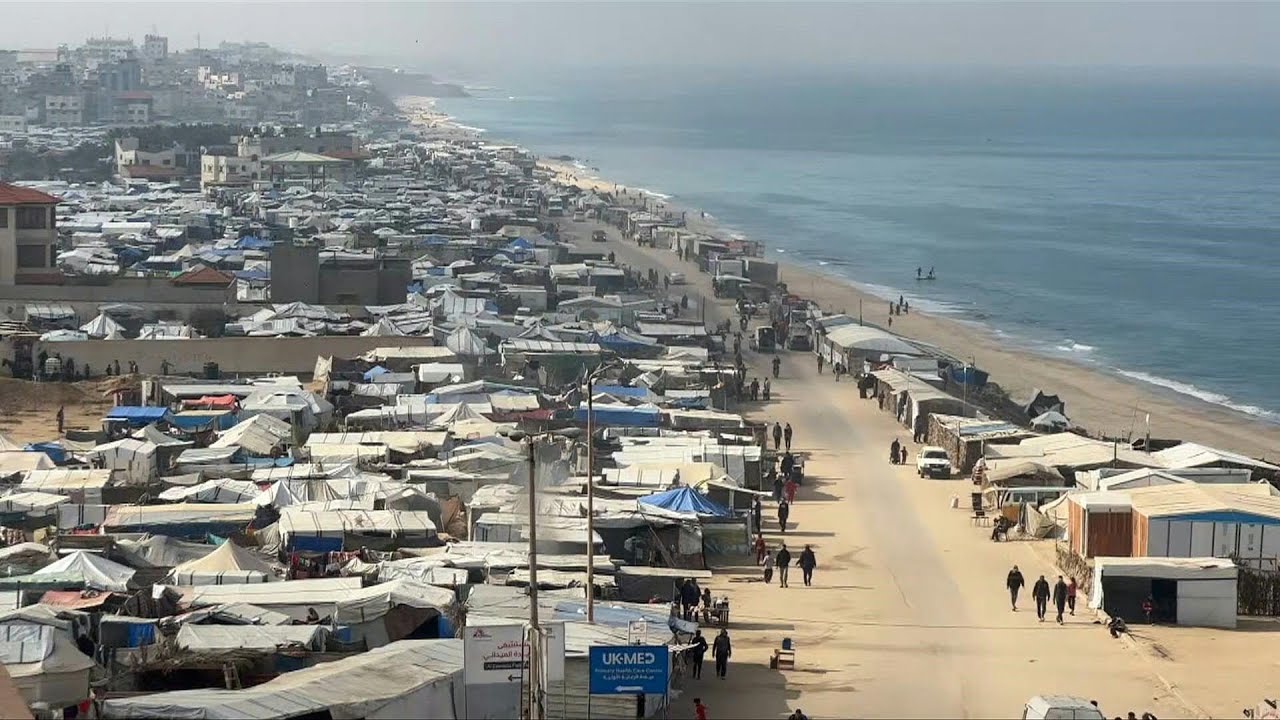 View of central Gaza on second day of ceasefire | AFP