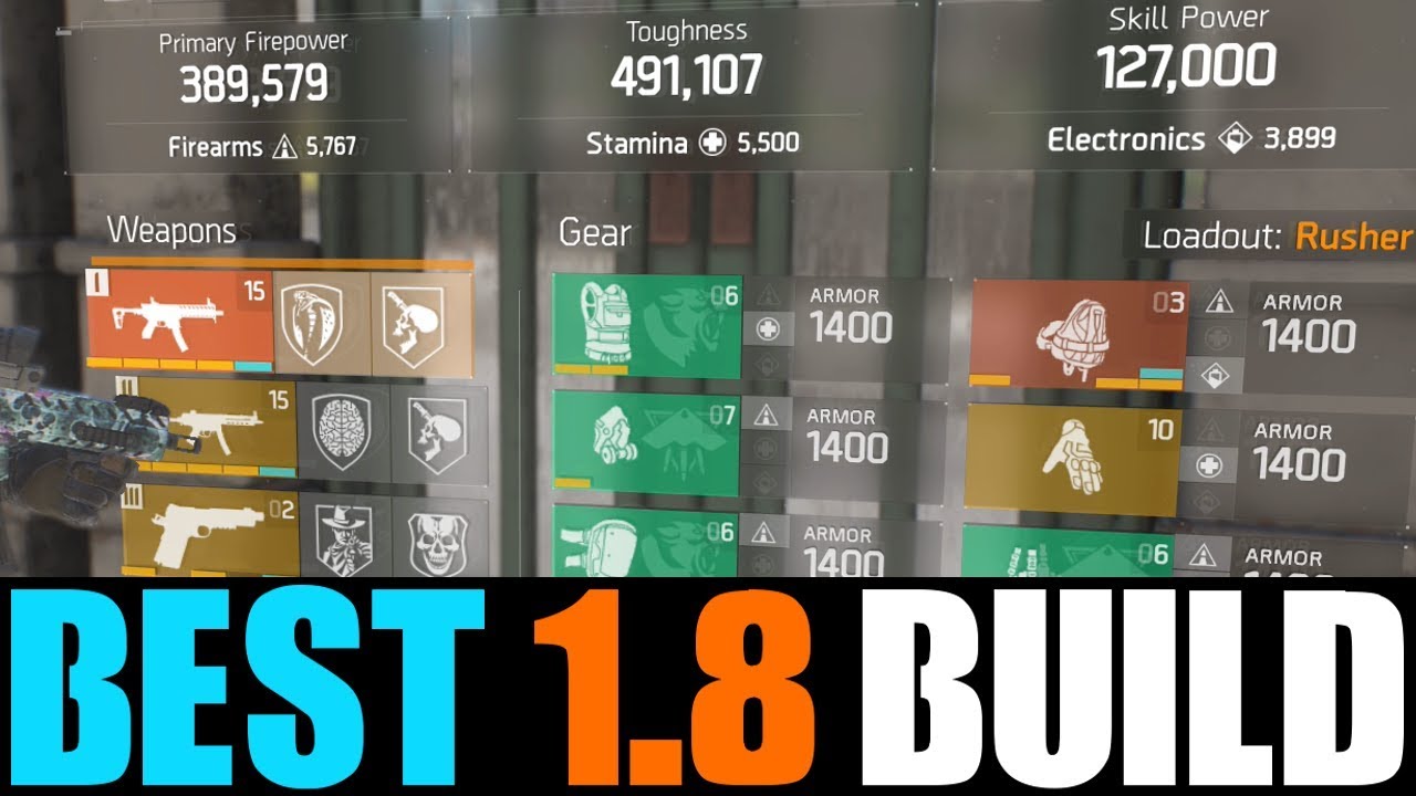 THE DIVISION - BEST PVP DAMAGE & DPS BUILD IN PATCH 1.8! STRONGEST DAMAGE BUILD AFTER PATCH 1.8