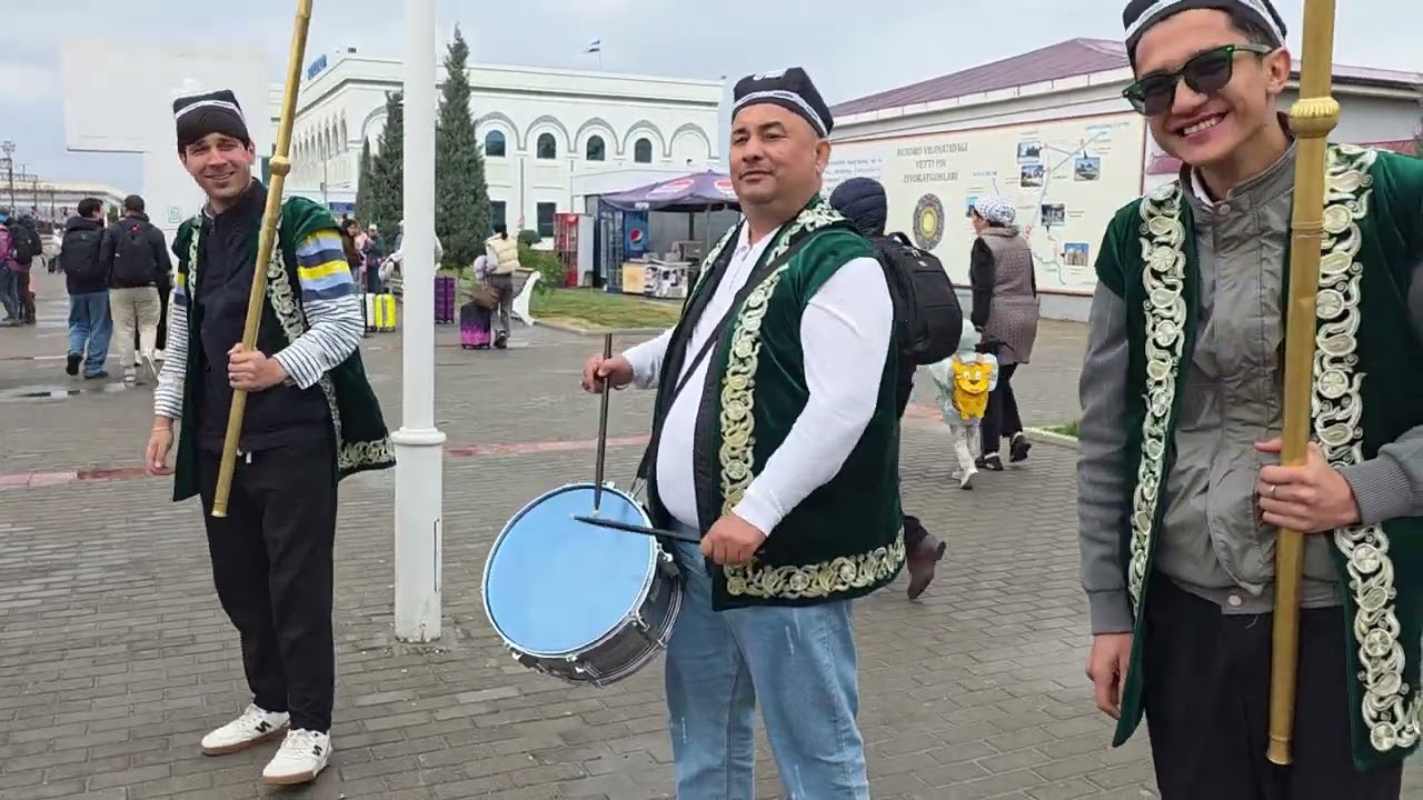 Welcome ceremony at Bukhara, 18th Apr, 2025.
