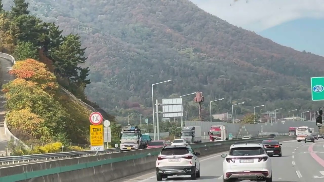 4K 60fps Ultra HD Driving Korea / Relax and Drive on Korean Highways /  Driving No Music