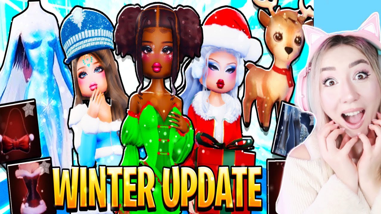 Беки-нуб играет в DRESS to IMPRESS WINTER. Обновление глав с 1 по 3 — комплект ледяной королевы и