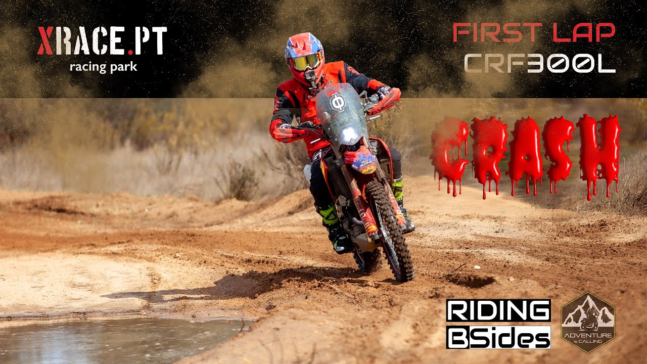 XRACE 2023: First lap on a Honda CRF300L.
