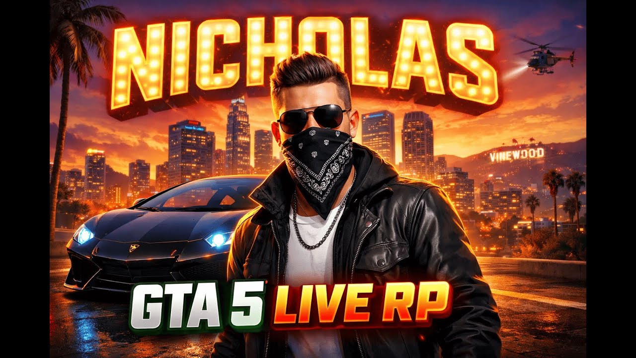 Nicholas in the city | GTA 5 RP live India YATRA ROLEPLAY