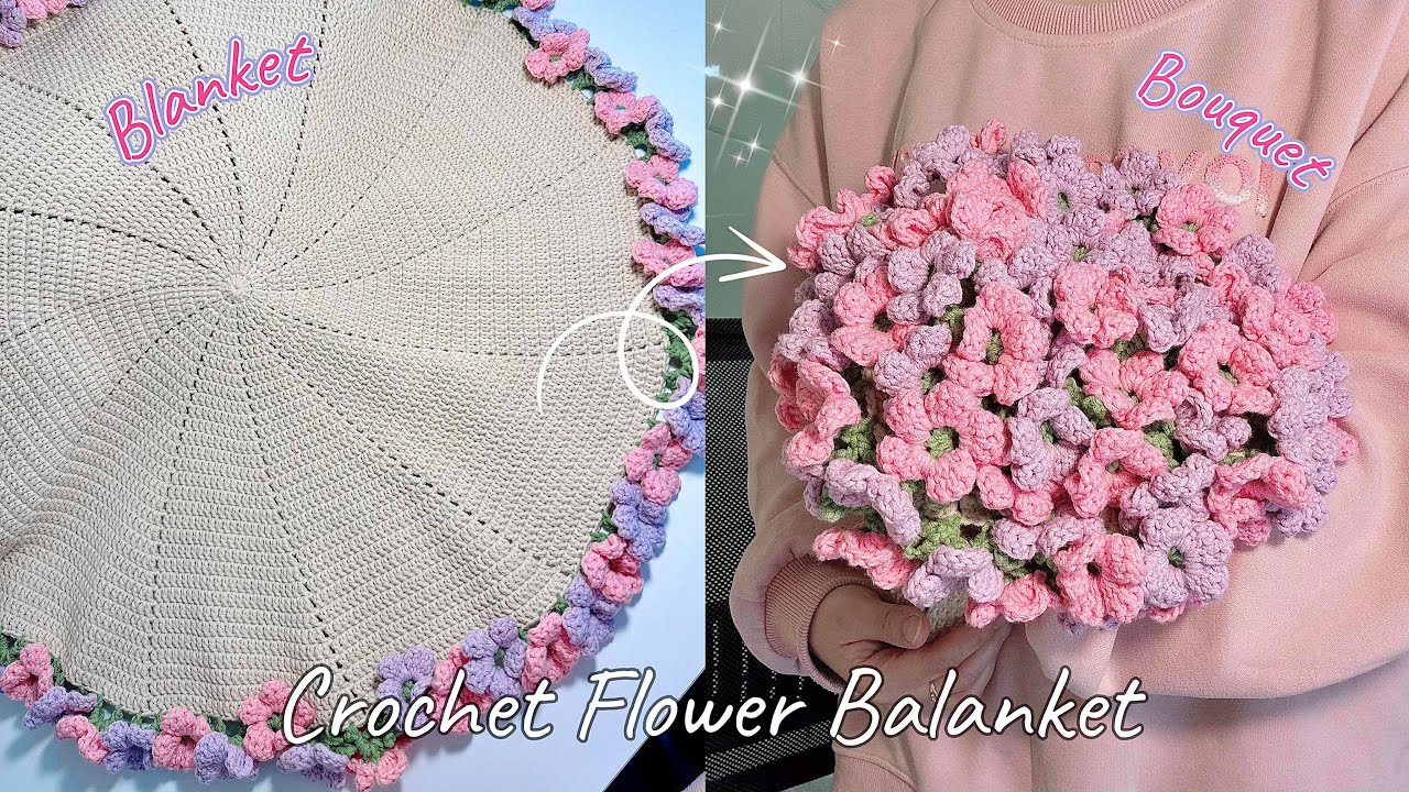 Crochet Flower Blanket 🌸 | Crochet Gift Ideas | Móc Len Chăn Hoa