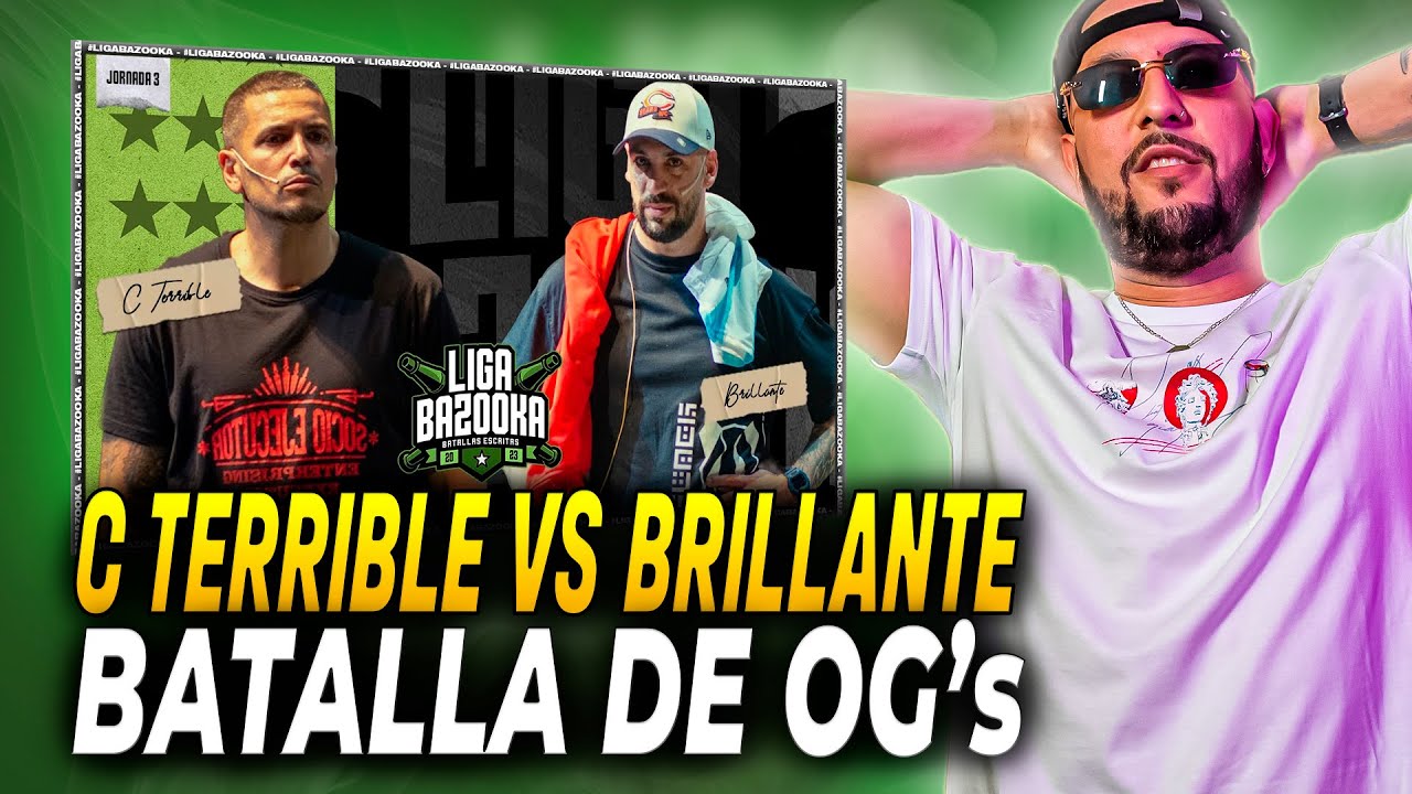 🎤 LA BATALLA MÁS RAPERA | PIEZAS REACCIONA A BRILLANTE VS C TERRIBLE | LIGA BAZOOKA 2023 JORNADA 3