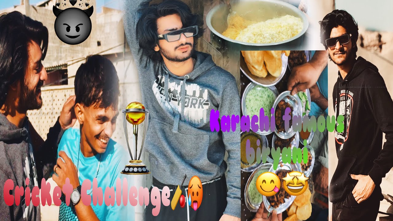 Karachi key Mesure biryani 😽😜|| ￼ Kachori and barbecue ￼😋|| cousin ne Kia challenge😎