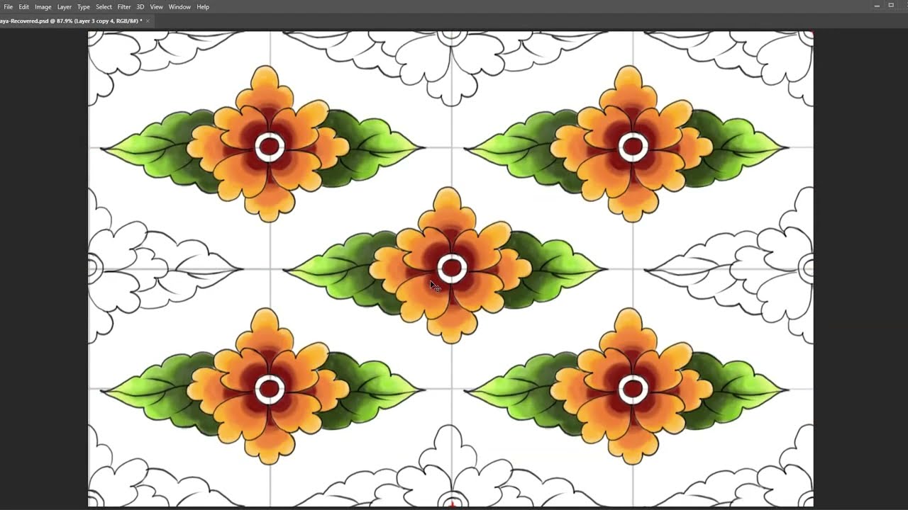 Seamless Pattern | ව්&zwj;යාප්ත මෝස්තර | Jayantha Arts