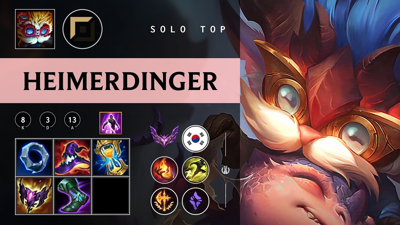 Heimerdinger Top vs Yone - KR Master Patch 26.03