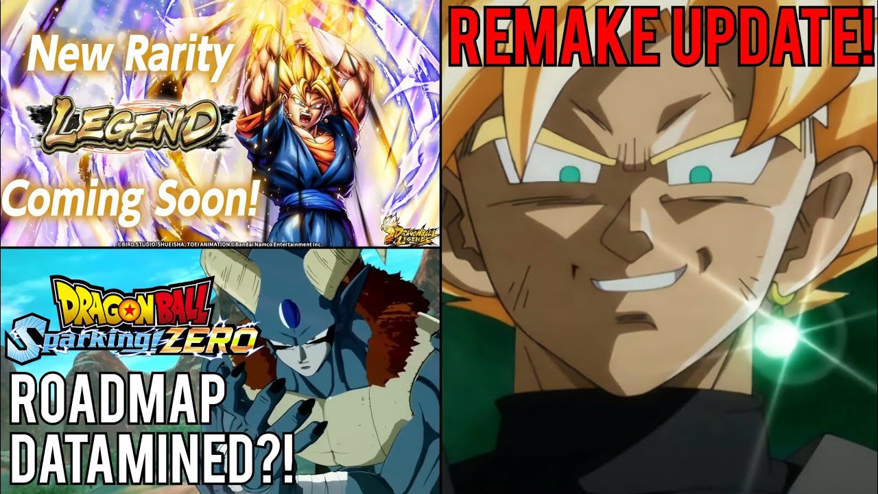DRAGON BALL SUPER REMAKE UPDATE! SPARKING! ZERO DLC ROADMAP DATAMINED?! LEGENDS NEW RARITY! | NEWS