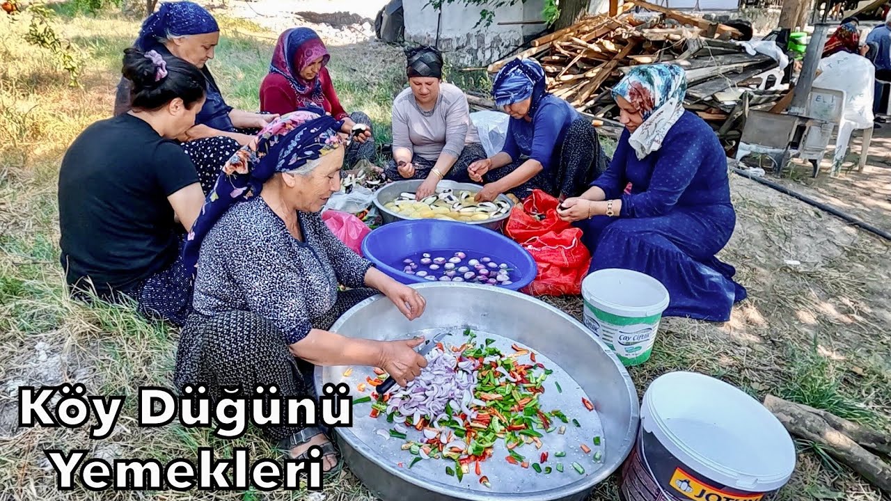 Osmaniye Köy Düğünü Yemekleri 😋 Ablalar Mis Gibi Hazırladı!