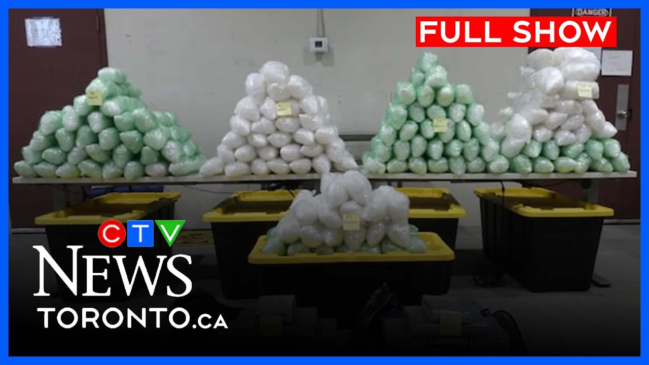 1,7 тонны нелегальных наркотиков изъято в ходе расследования | CTV News Toronto Noon за 23 июля 2...