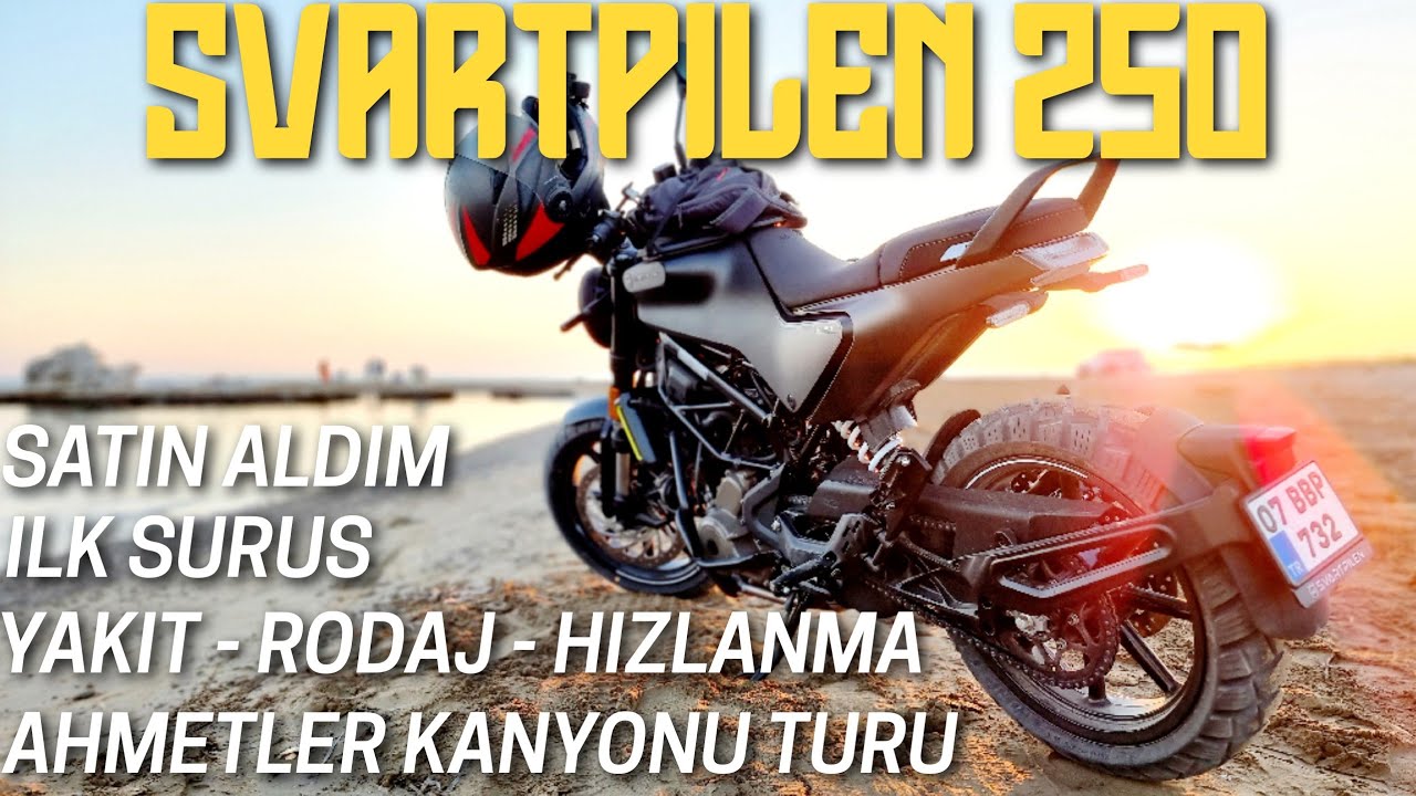 Husqvarna Svartpilen 250 ilk sürüş & Nmax155 | Yakıt | Rodaj | Hızlanma | Ahmetler Kanyonu Turu | 4k