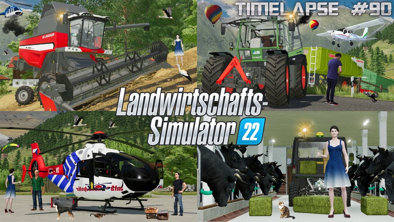 GERSTENERNTE am STEILHANG mit LAVERDA M310! 🌾😱🚜💨 NEUE KÜHE & GOODBYE? 🐮😥 | [LS22] - Timelapse #90
