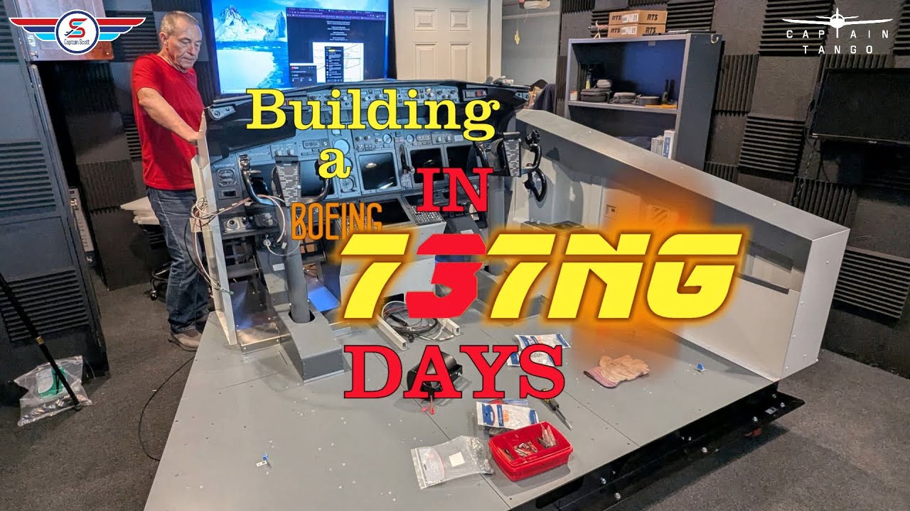 Building a Boeing 737NG Home Cockpit in 3 Days | Full Size | Fully Enclosed | Flight Simulator Setup