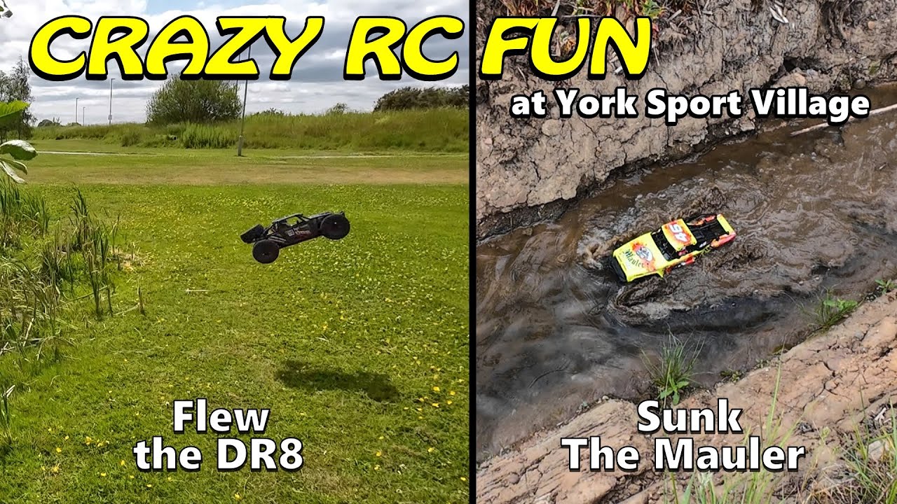 MAD RC FUN - York Sport Village - FTX DR8 & Mauler + Rlaarlo XLS12 + PD Racing TR10