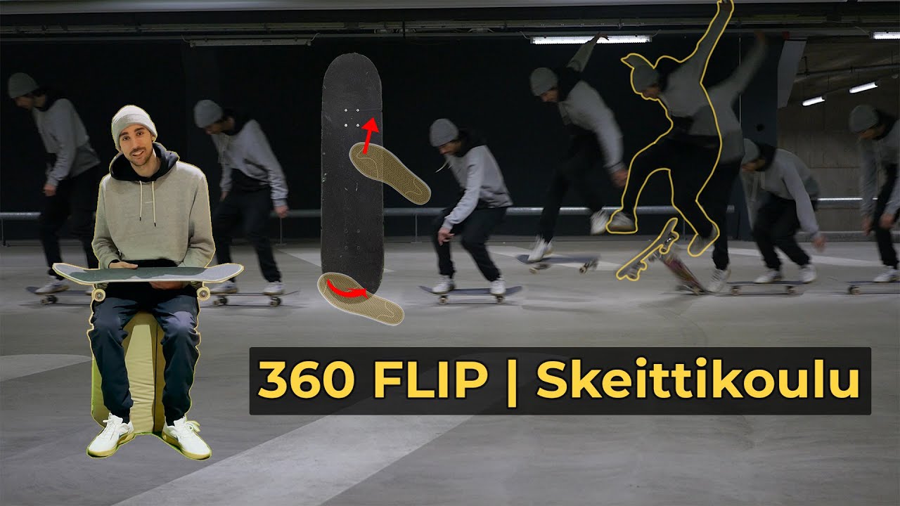 MITEN TEHDÄÄN 360 FLIP | Suomen kattavin 360 flip opetusvideo | SKEITTIKOULU by Mevert