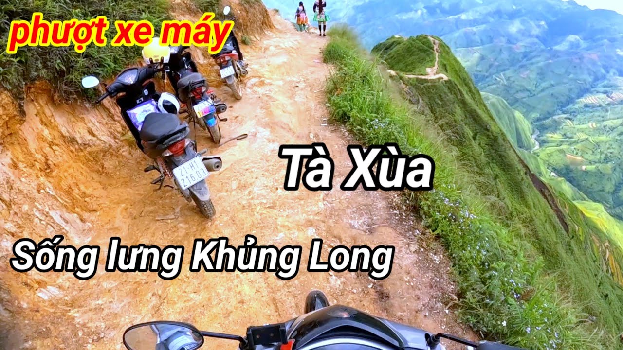 phượt xe máy du lịch Sơn La. đến  Tà Xùa. sống lưng khủng long