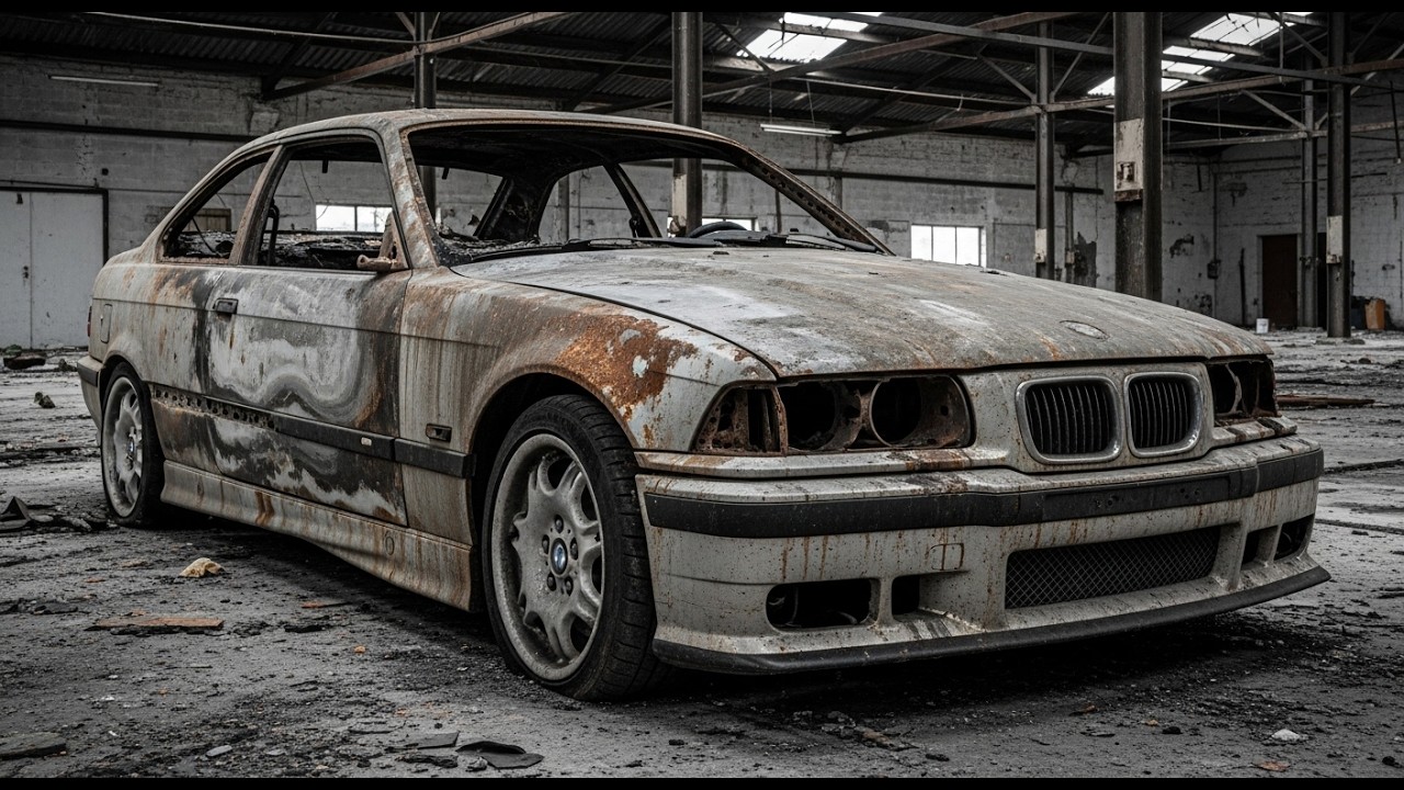 full restoration burnt 1995 BMW M3 to new