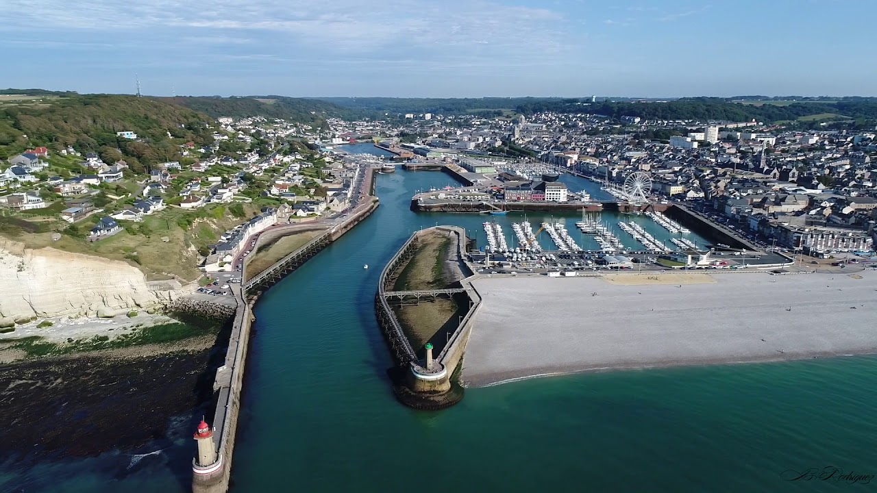 Fécamp vue en drone.