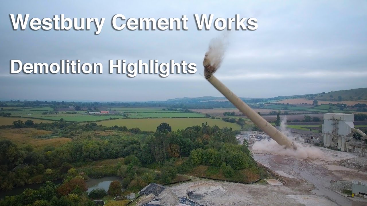 Westbury Cement Works Demolition Highlights