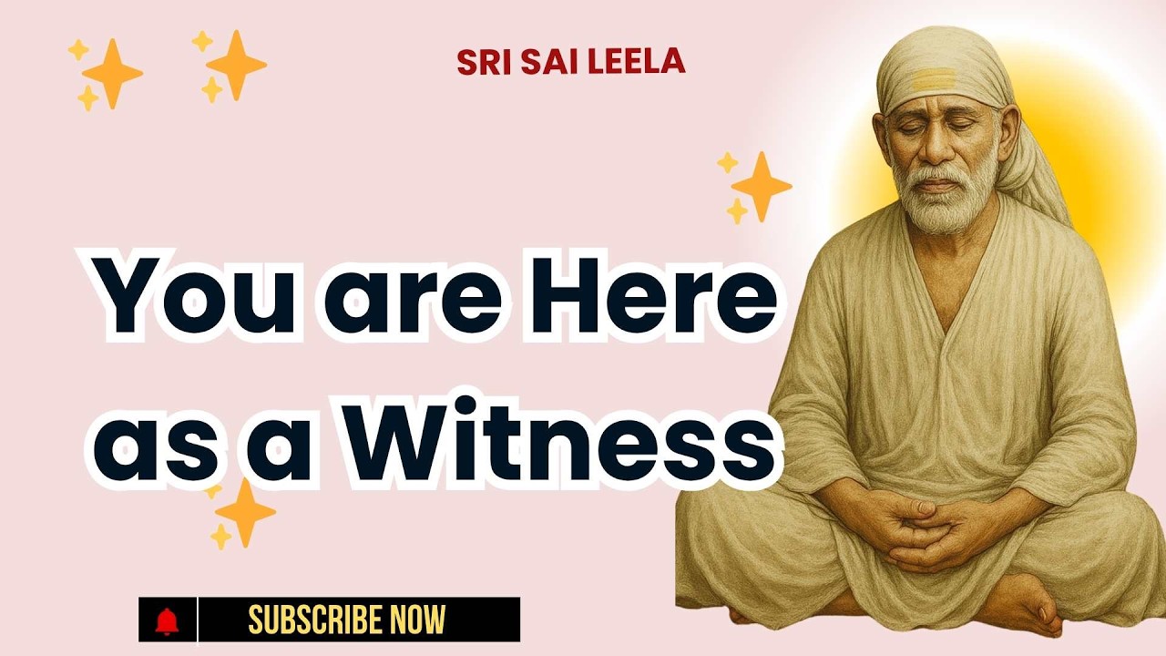 Сай Баба на английском языке | Вы здесь как свидетель #saibabablessings