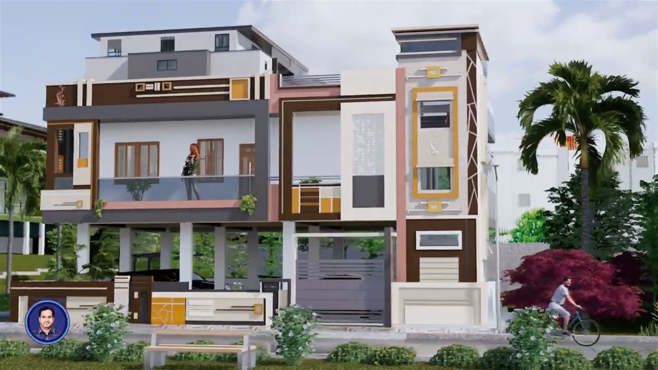 G+1 STILT HOUSE FULL ELEVATION.by Bhanuprakash