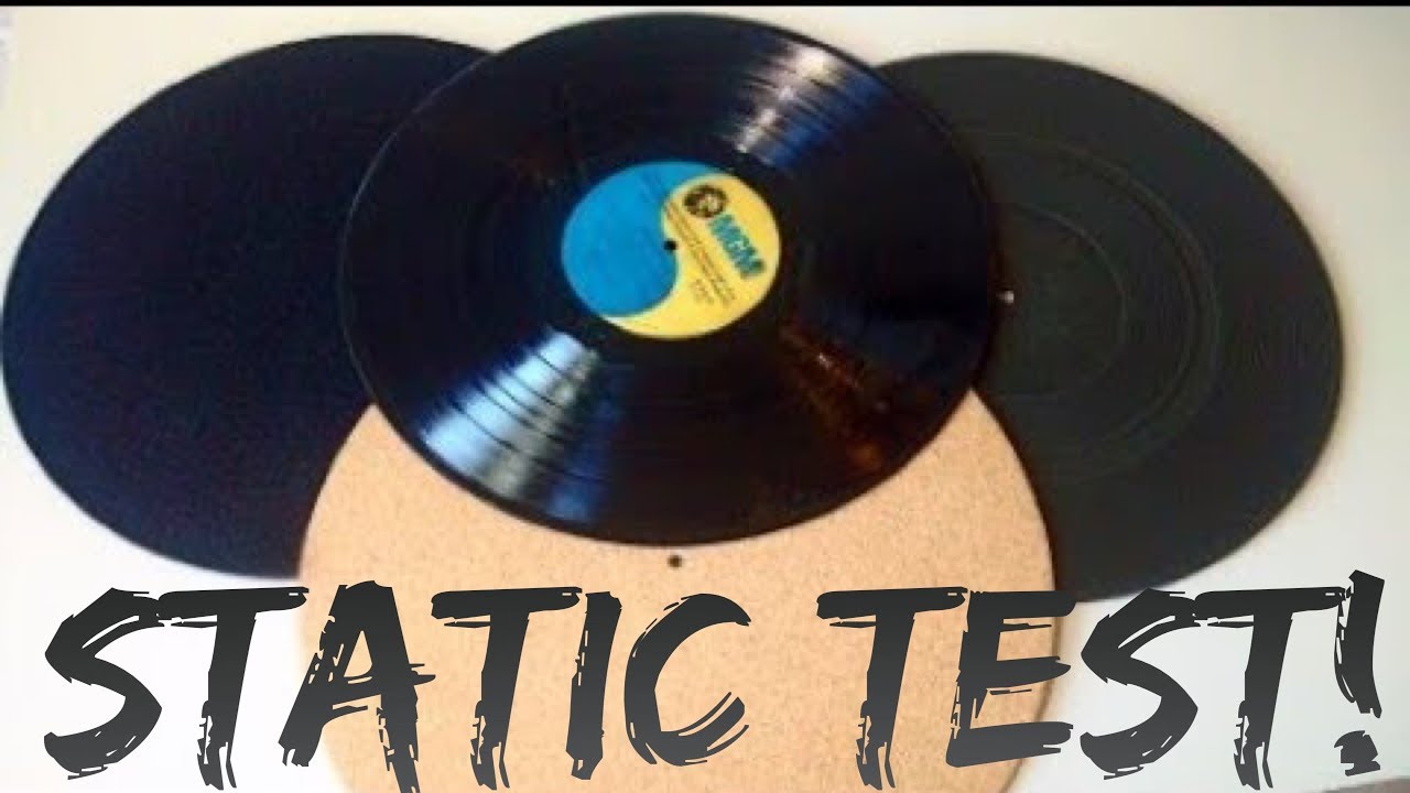 Turntable Mat Static Test (Rubber vs Felt vs Cork)