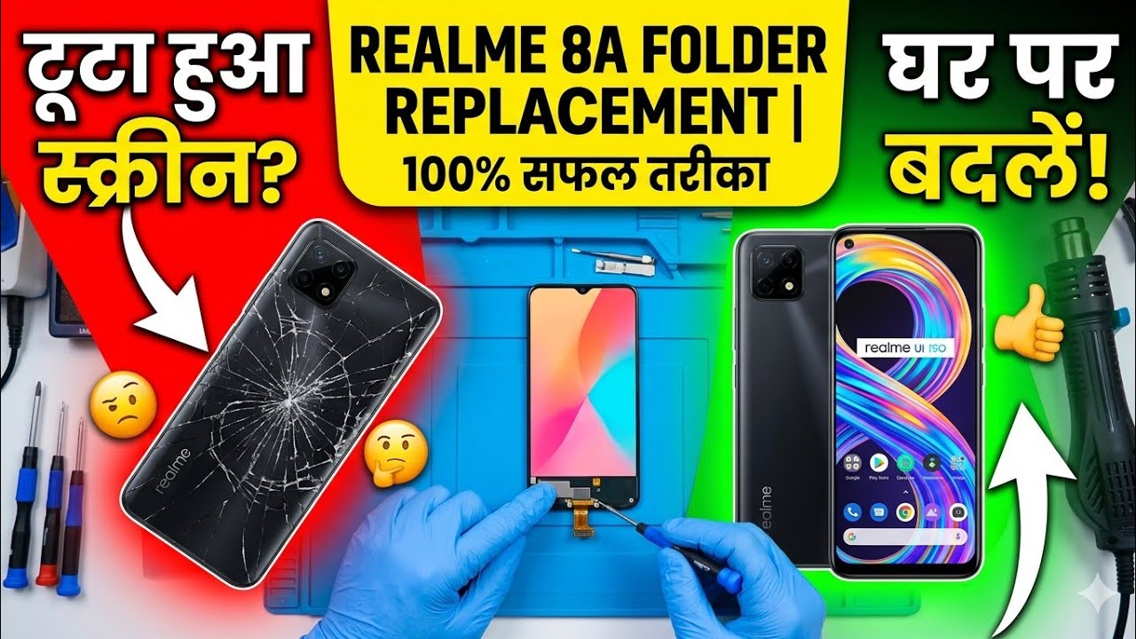 Redmi 8A folder change LCD चेंज का पूरा प्रक्रिया बताया गया है ALL mobile 