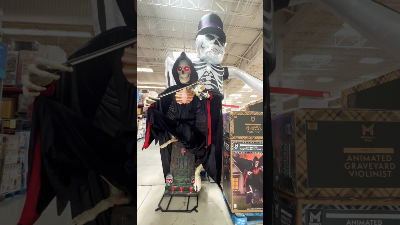 SAM&rsquo;S CLUB 🇺🇸| ANIMATED GRAVEYARD VIOLINIST | HALLOWEEN ALREADY !!👻🎃😱😱😱😱