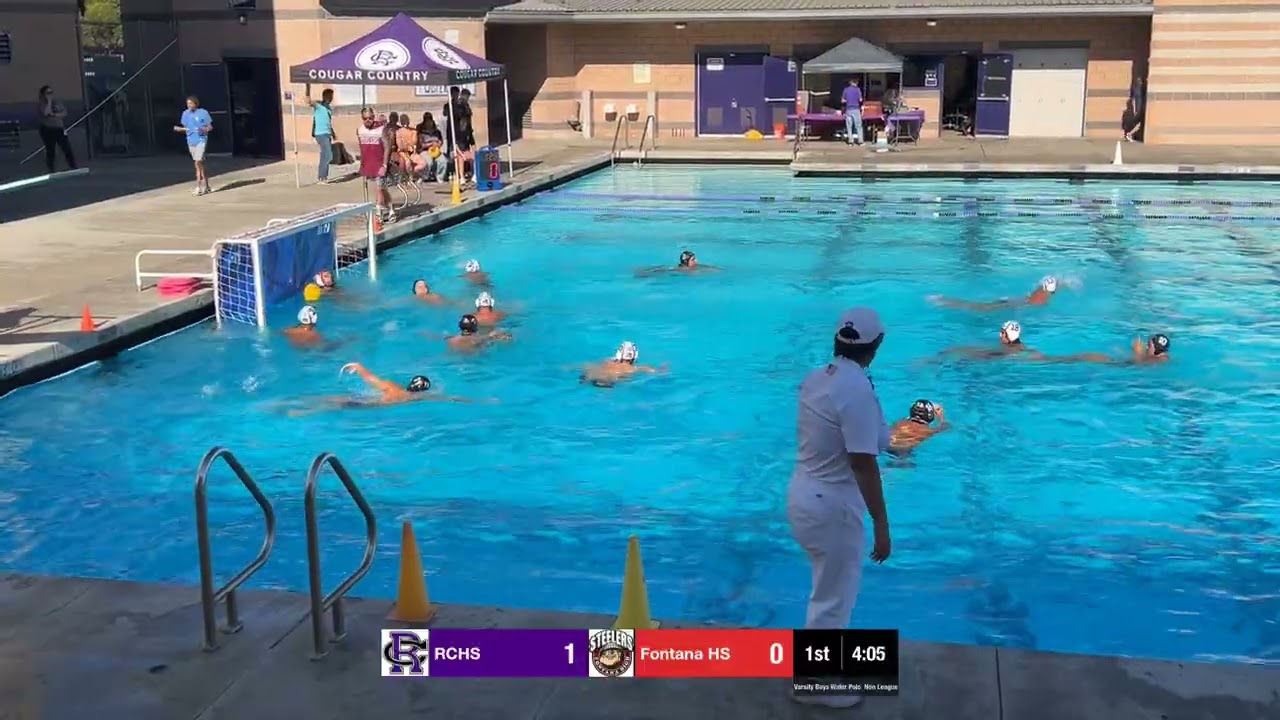 Varsity boys water polo RCHS  Vs Fontana HS Non-League 2025