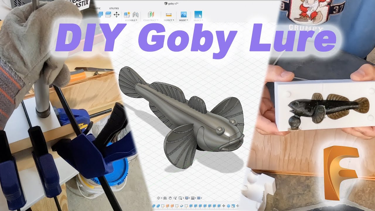 Making Goby Soft Plastic Lure from Scratch