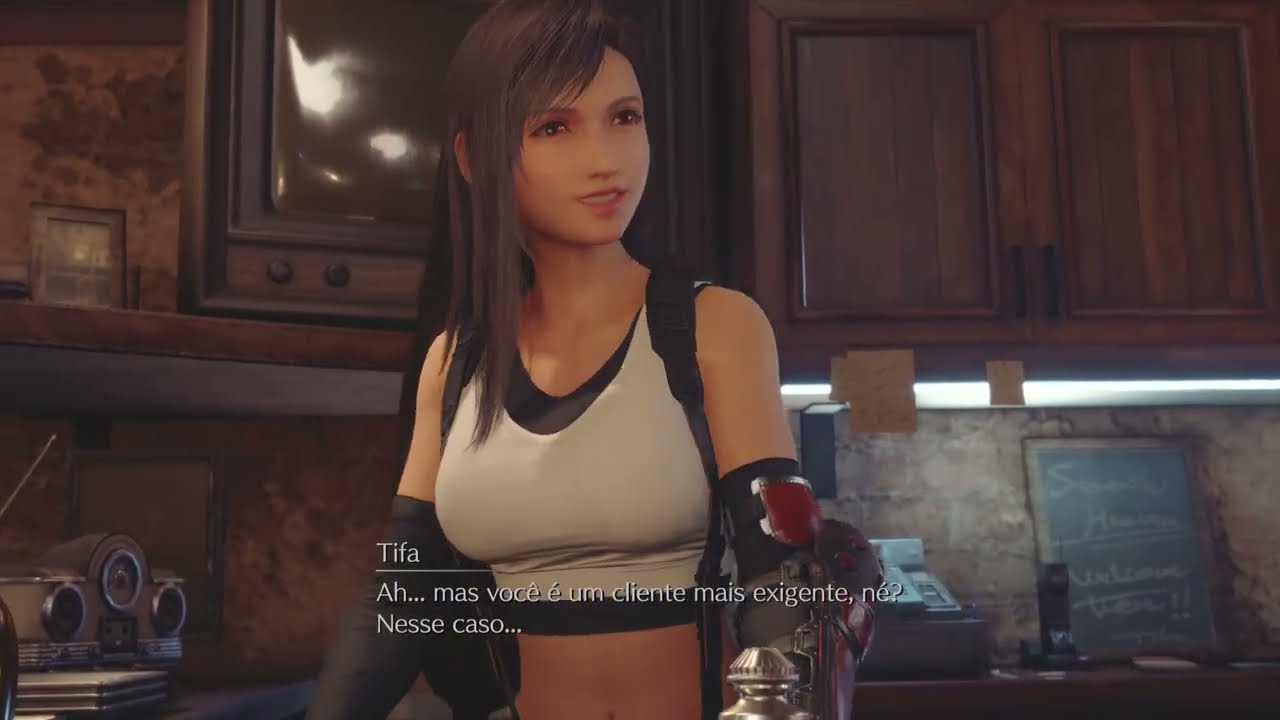 Aproveitando o tempo com Tifa - Final Fantasy 7 (VII) Remake Gameplay Pt4