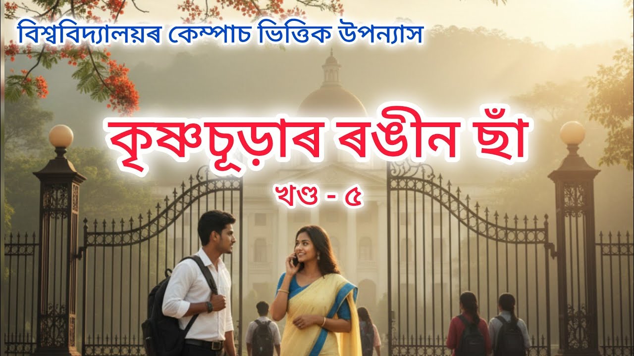 কৃষ্ণচূড়াৰ ৰঙীন ছাঁ || Krishna-Churar Rangin Saa Part - 5 || Assamese Novel | University Life Novel