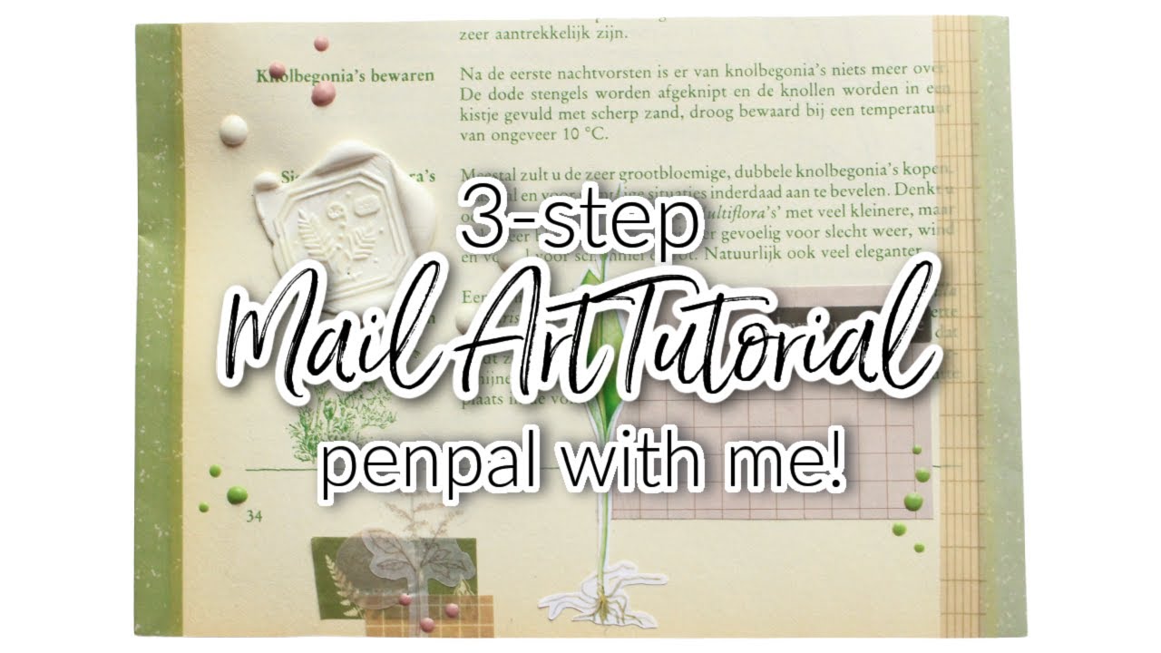 Penpal With Me: 3-step Envelope Art Tutorial