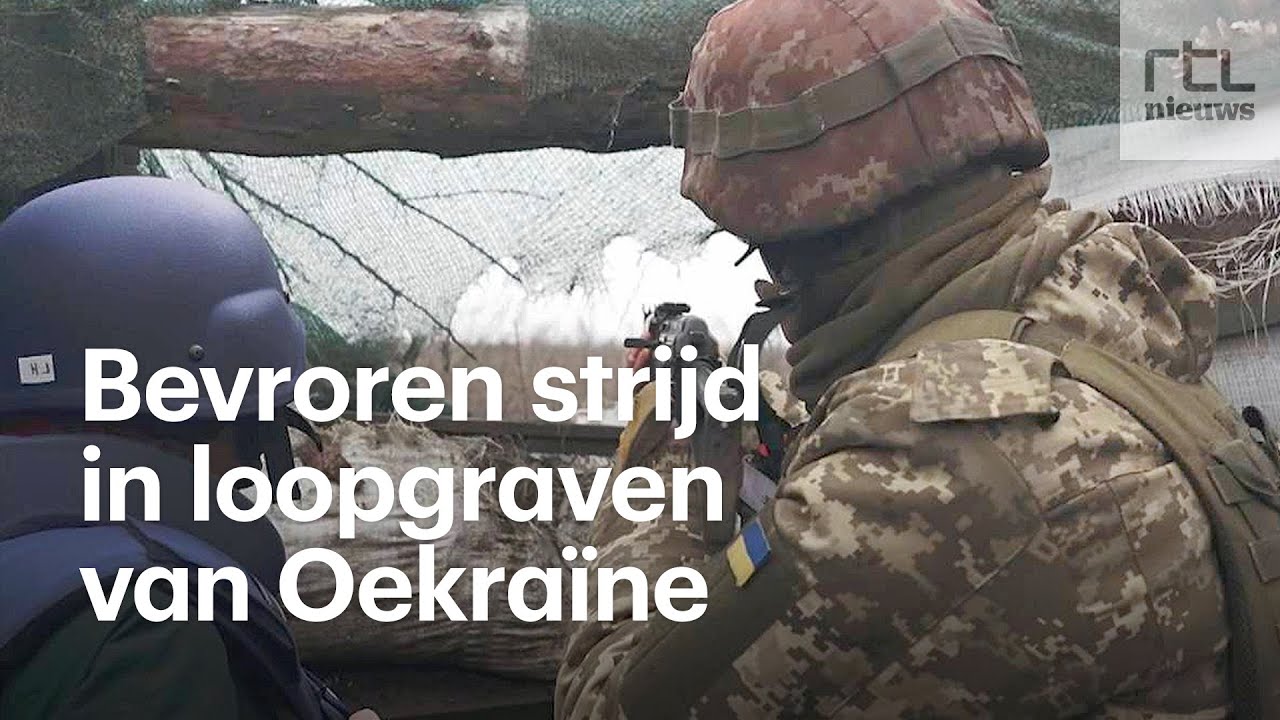 Bevroren strijd in loopgraven van Oekraïne