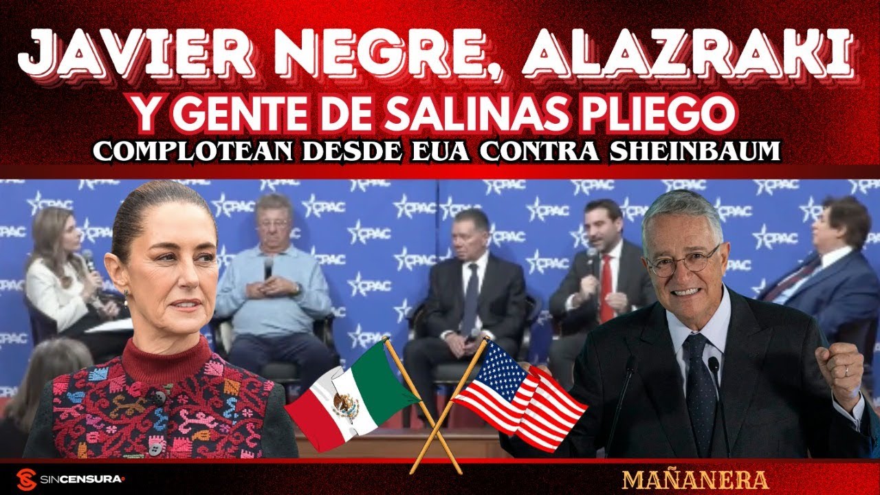 #JavierNegre #Alazraki y gente de #SalinasPliego complotean desde EUA contra #Sheinbaum. #MA&Ntilde;ANERA.