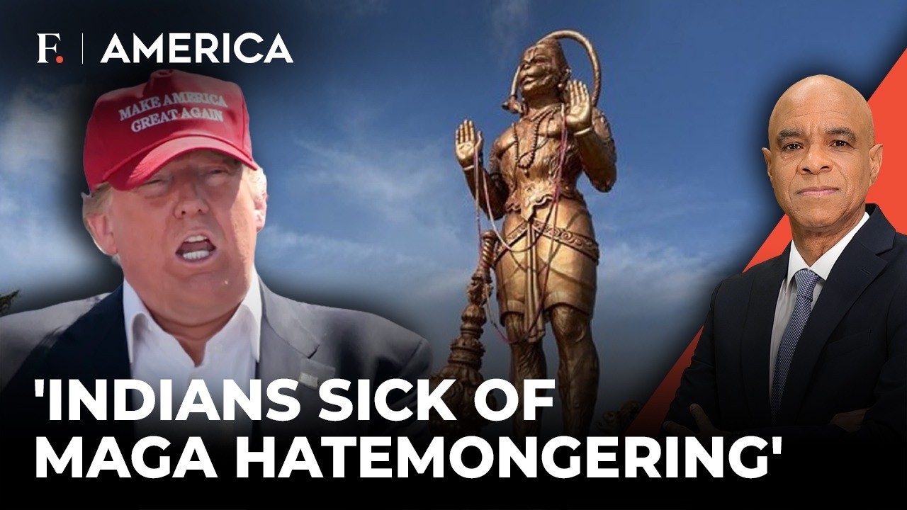 Активист MAGA пригрозил снести статую Ханумана, ветеран армии США ответил | Firstpost America