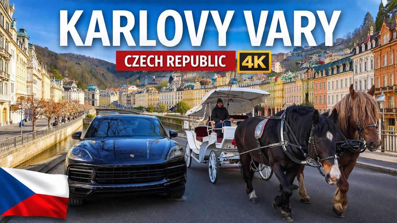 Karlovy Vary Czech Republic 🇨🇿 | Walking Tour 4K