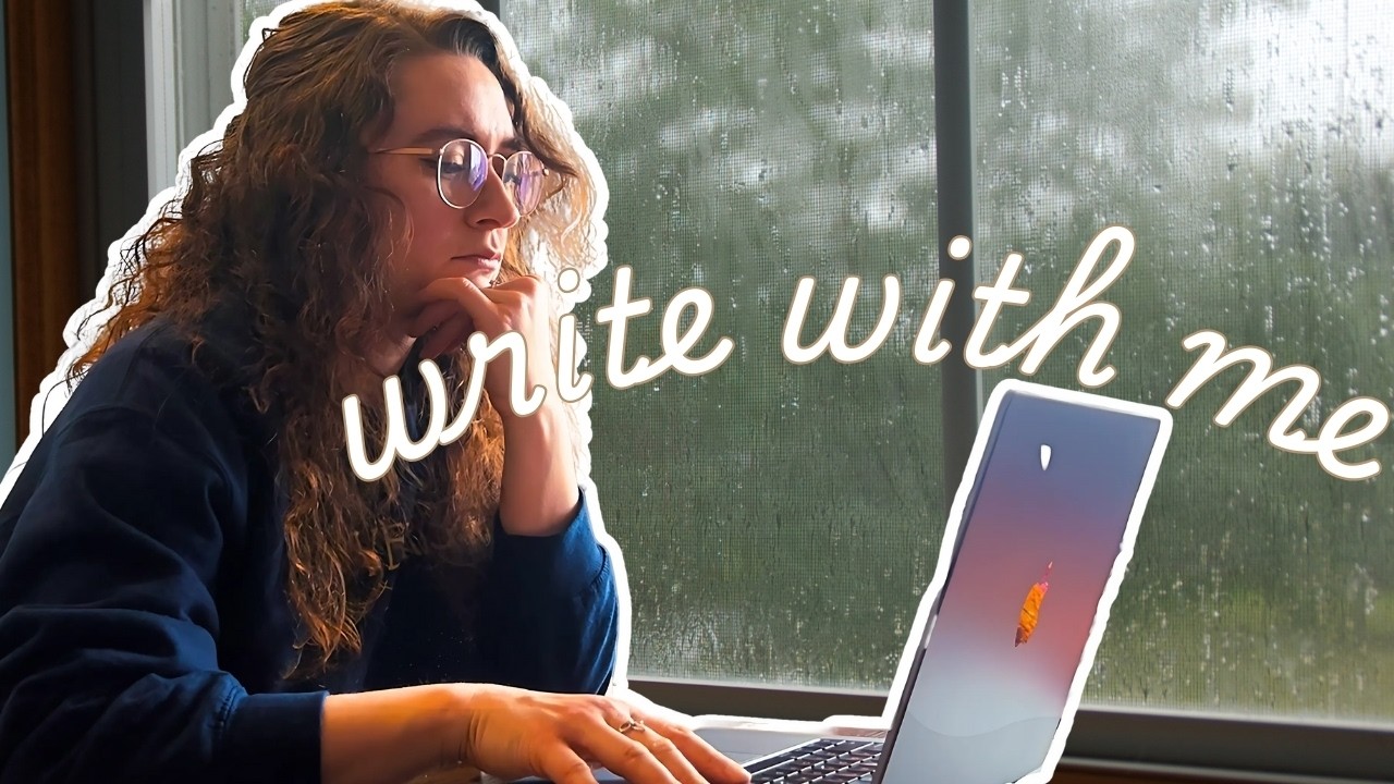 write w/ me on a rainy day | romantic gothic vibes 🌧️🔥🪵☕️