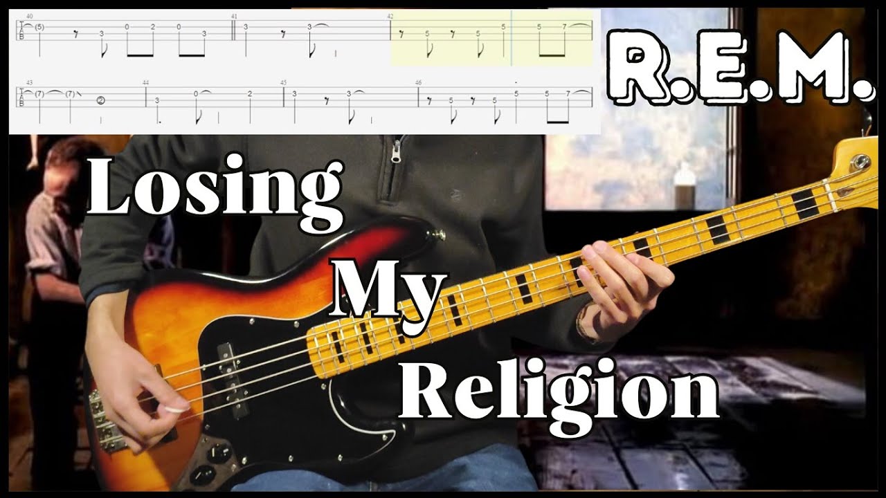 R.E.M. - Losing My Religion (Bass Cover w/Tab & Backing Track)