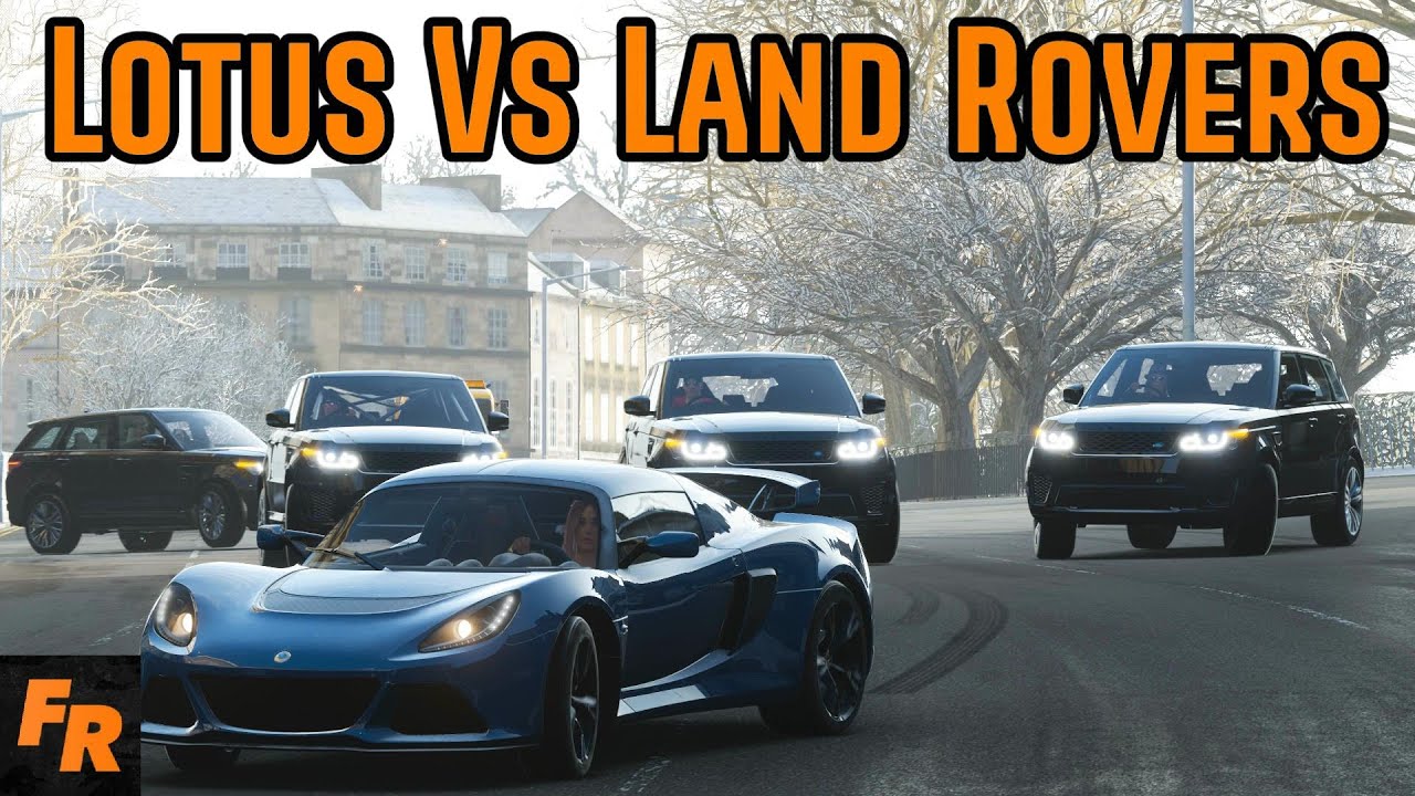 Lotus Vs The Land Rovers - Red 2 Car Chase - Forza Horizon 4
