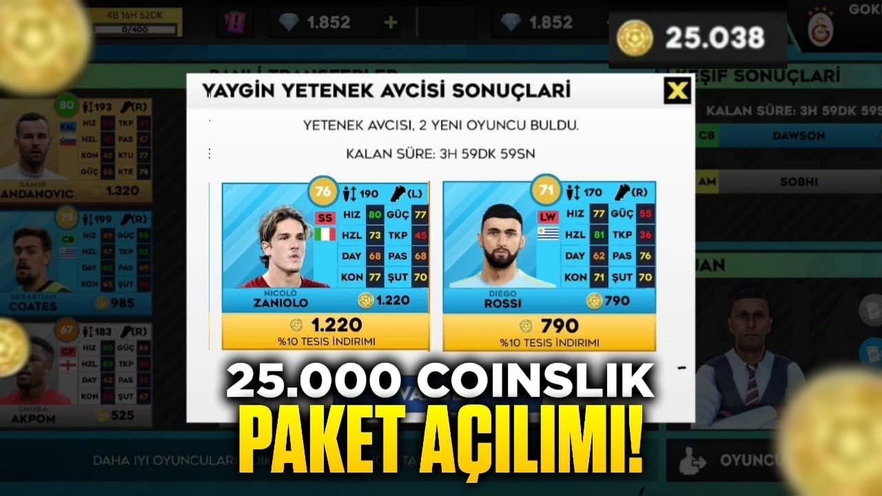 25.000 COİNSLİK PAKET AÇILIMI! DREAM LEAGUE SOCCER 2023