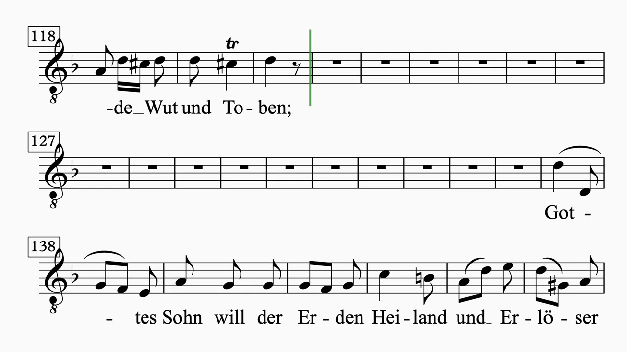 Weihnachtsoratorium - 36. Fallt mit Danken (tenor)