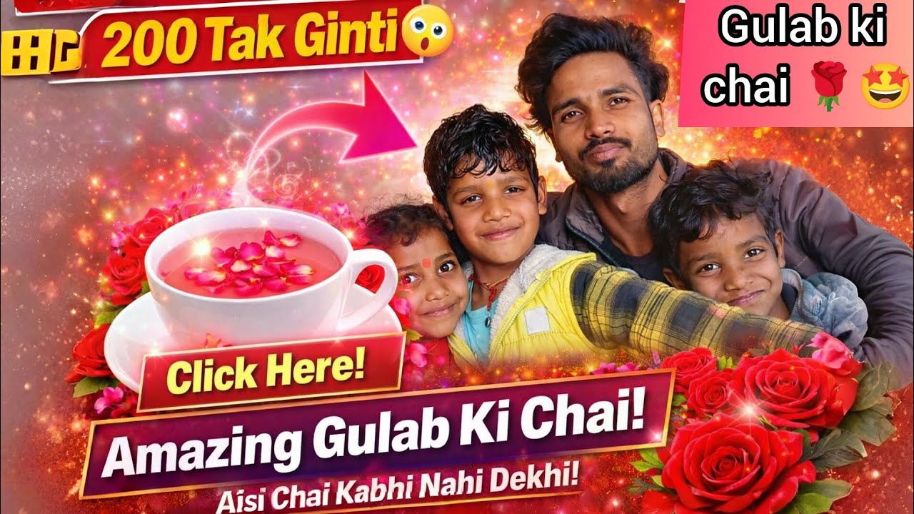  Gulab🌹 Ki Chai ☕ kis ne banai 🤔 | 200 Tak Ginti 😲 | Vlog 32 