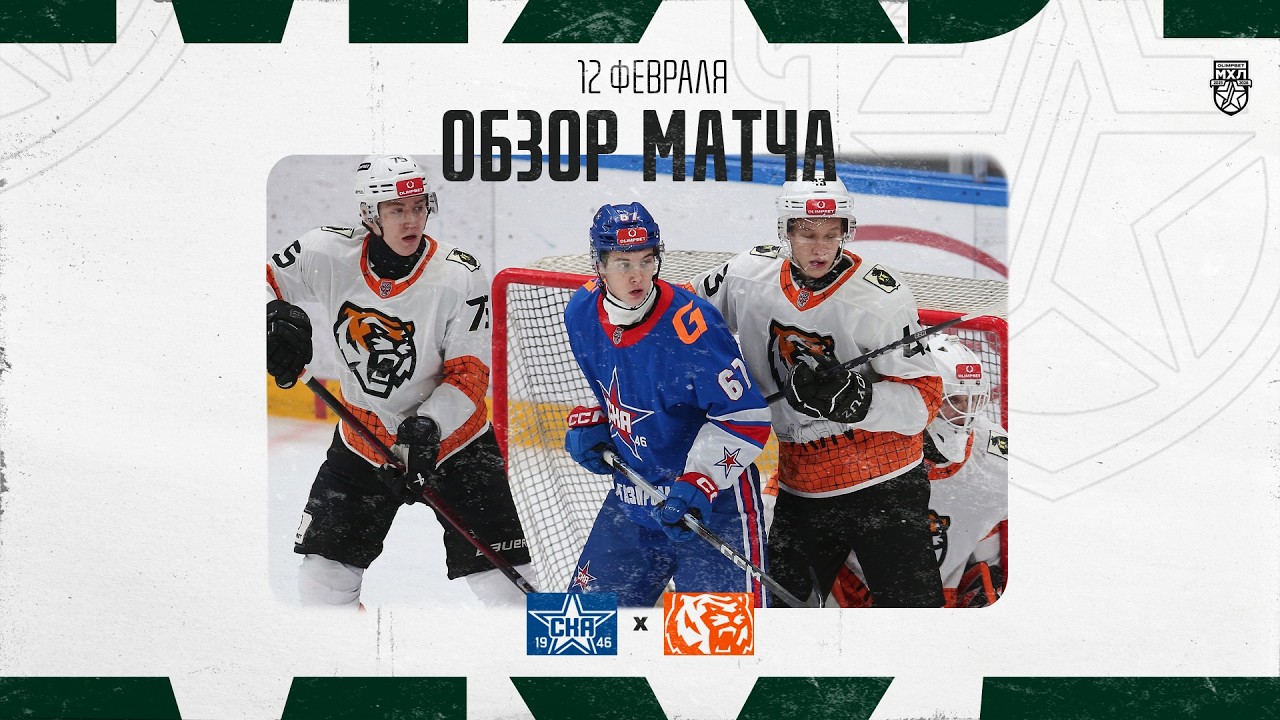 СКА-1946 − АМРУСКИЕ ТИГРЫ  Обзор матча OLIMPBET МХЛ 25/26  12.02.2026
