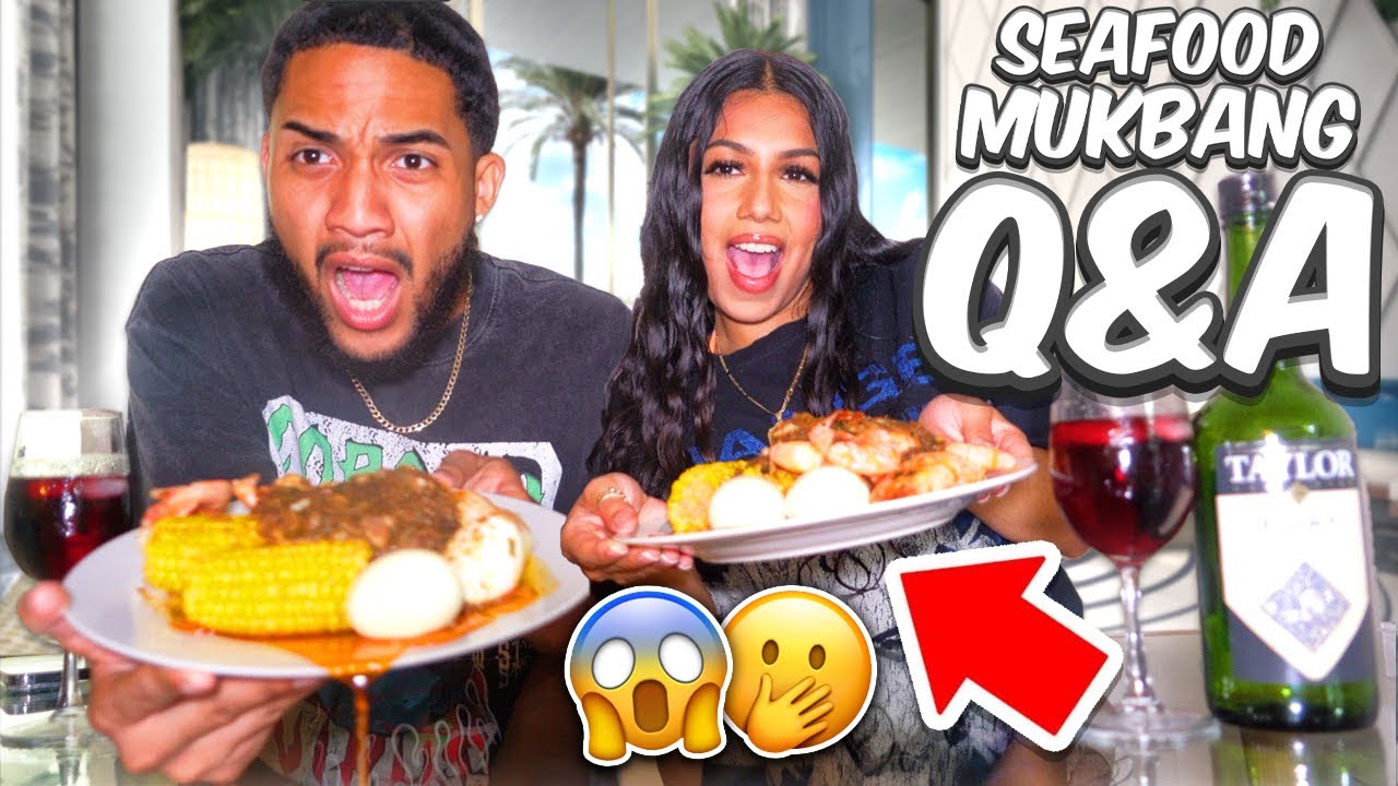 HOW DID WE MEET?| SEA FOOD MUKBANG Q&A ft. “Emily” aka MYSTERY GIRL…